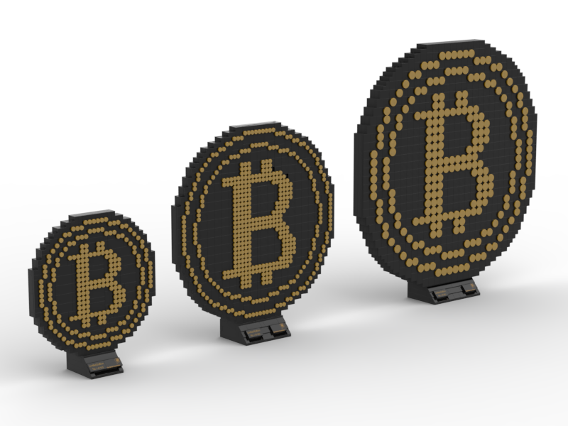 Bitcoin-Skulptur