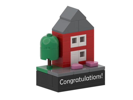 Congratulations – on your new home – kit from LEGO® bricks