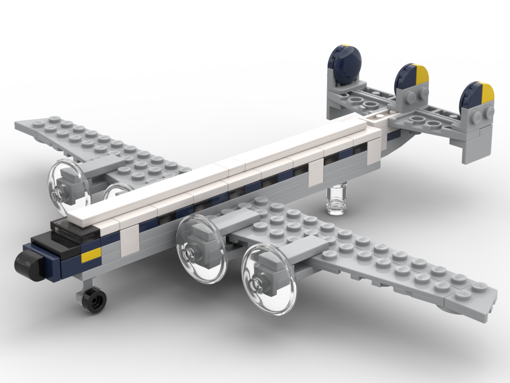 Micro Lockheed L-1049 Super Constellation – kit from LEGO® bricks