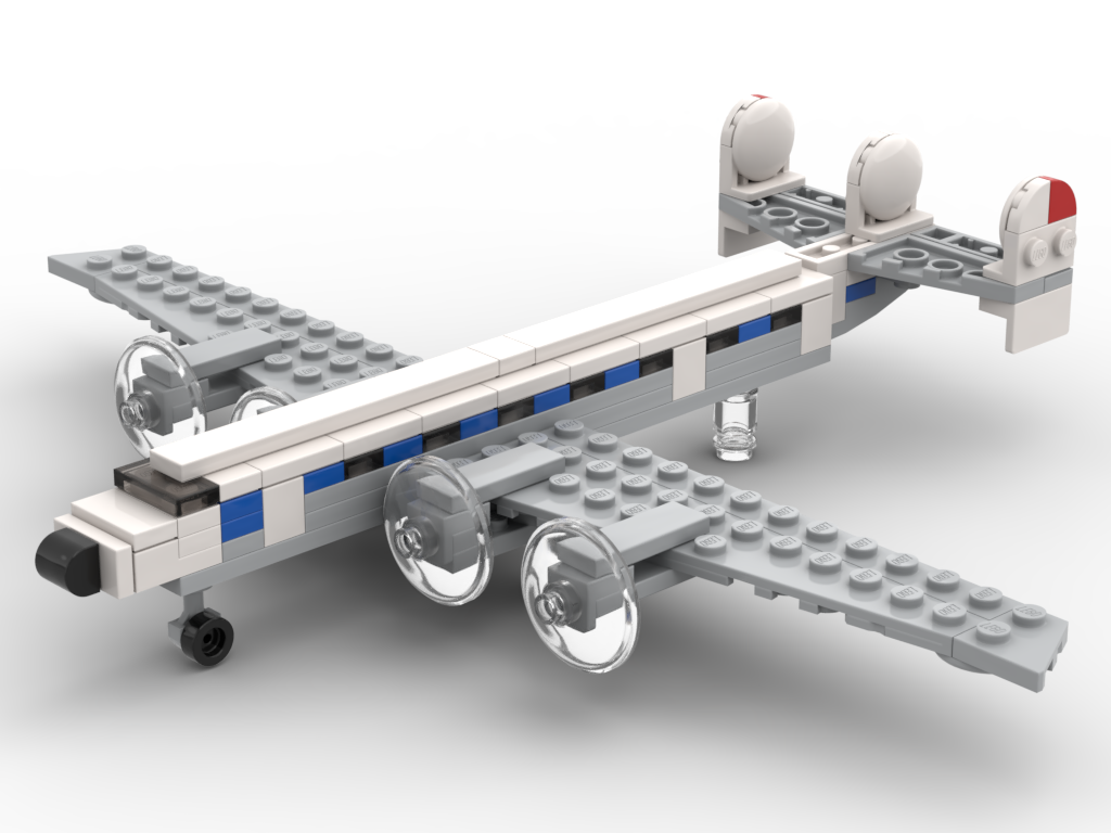 Micro Lockheed L-1049 Super Constellation – kit from LEGO® bricks