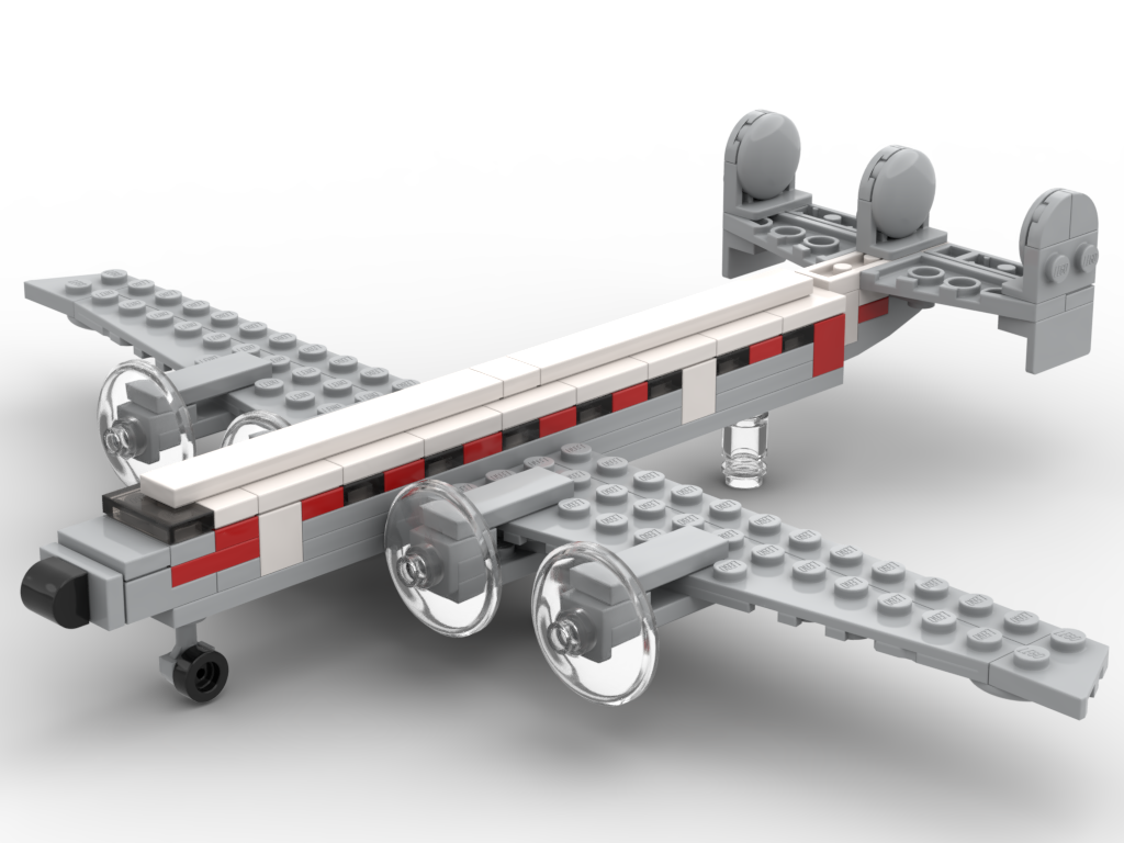 Micro Lockheed L-1049 Super Constellation – kit from LEGO® bricks