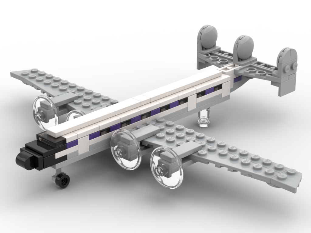 Micro Lockheed L-1049 Super Constellation – kit from LEGO® bricks