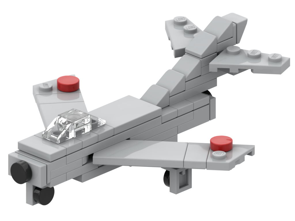 Micro Mikoyan-Gurevich MiG-17 – kit from LEGO® bricks