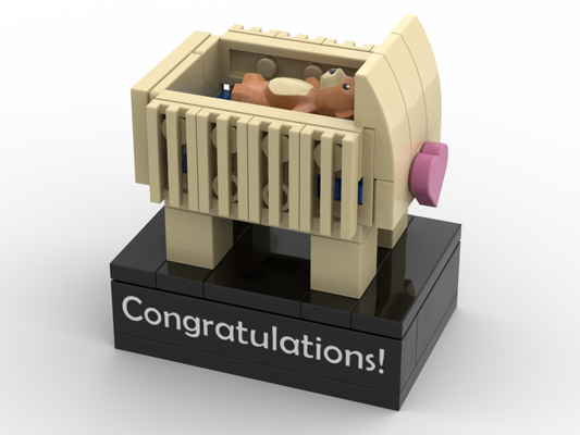 Congratulations – on your new arrival – kit from LEGO® bricks