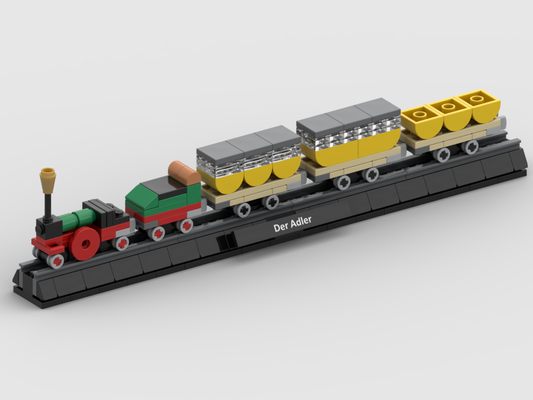 Micro Der Adler train – kit from LEGO® bricks