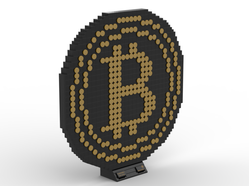 Bitcoin-Skulptur
