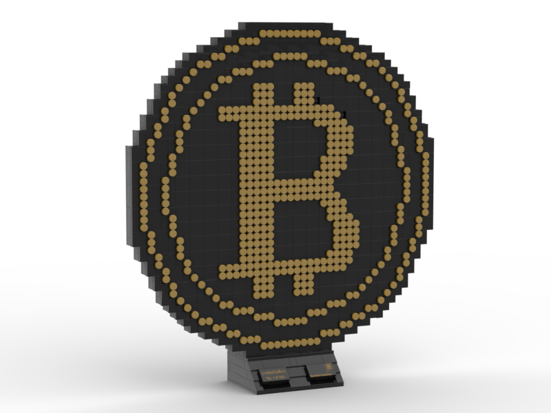 Bitcoin-Skulptur