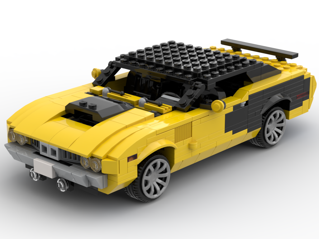 Plymouth HEMI Cuda 1971 – Bausatz aus LEGO®-Steinen