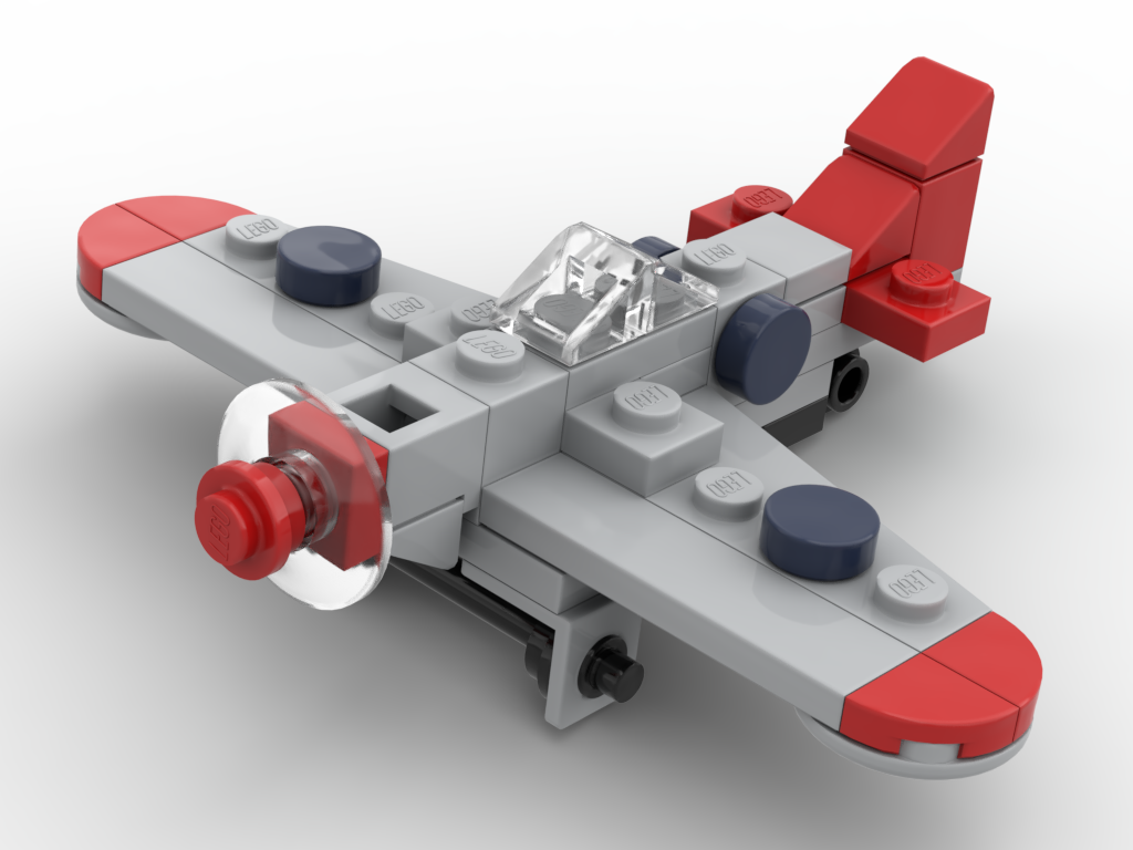 North American P-51D Mustang – Bausatz aus LEGO®-Steinen