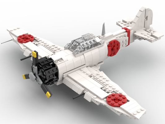 Mitsubishi A6M Zero – Bausatz aus LEGO®-Steinen