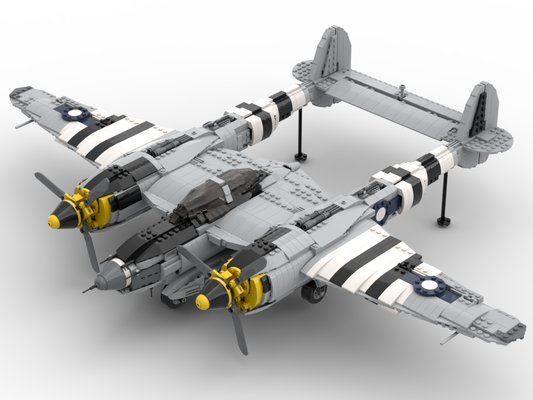 Lockheed P-38 Lightning – Bausatz aus LEGO®-Steinen