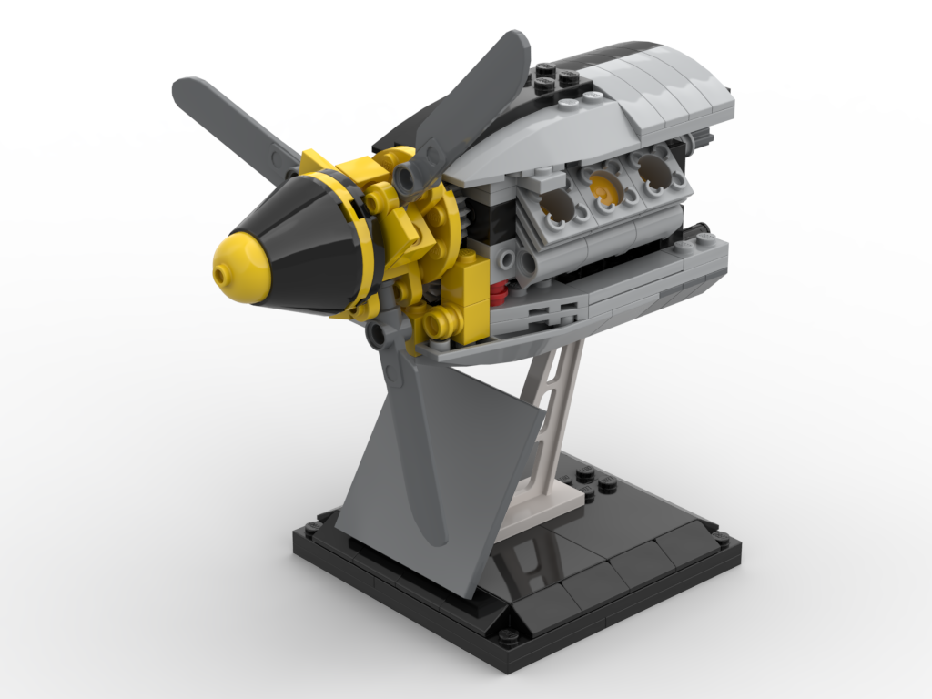 Allison V-1710 V-12-Motor – Bausatz aus LEGO®-Steinen