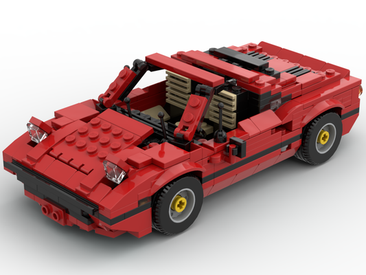 Ferrari 308 GTS – Magnum – Bausatz aus LEGO®-Steinen