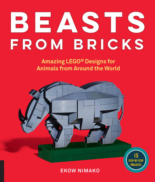 Ekow Nimako: Beasts from Bricks | Buch mit Bauanleitungen