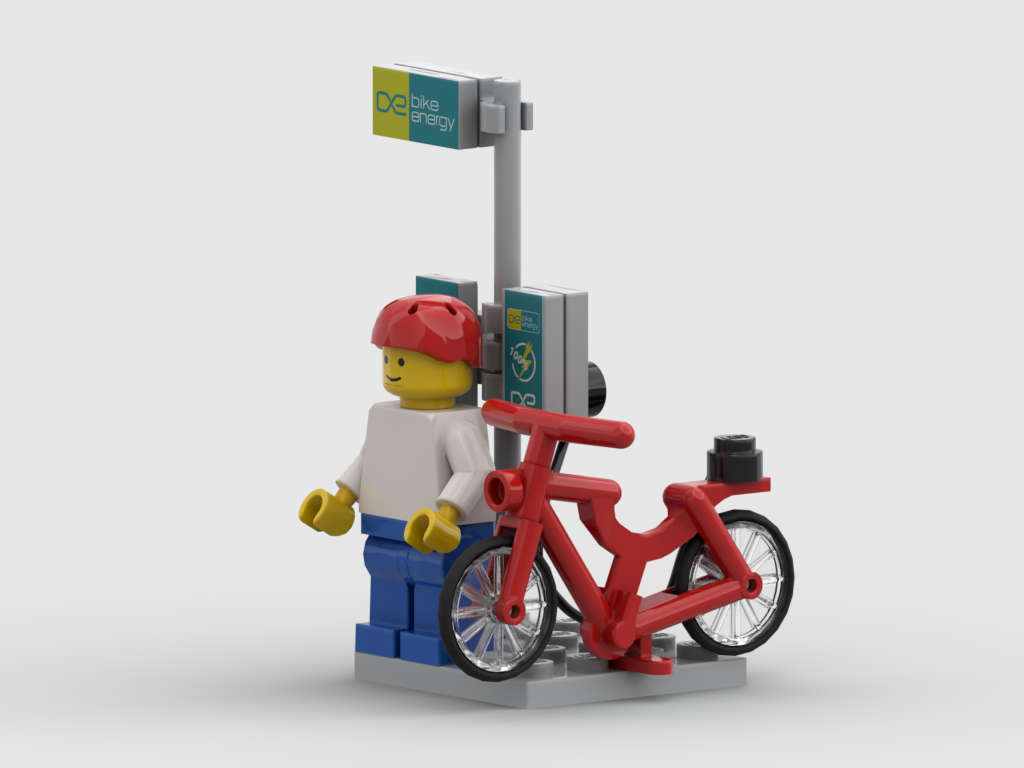 bike-energy Ladesäule „TOWER“ – Bausatz aus LEGO®-Steinen