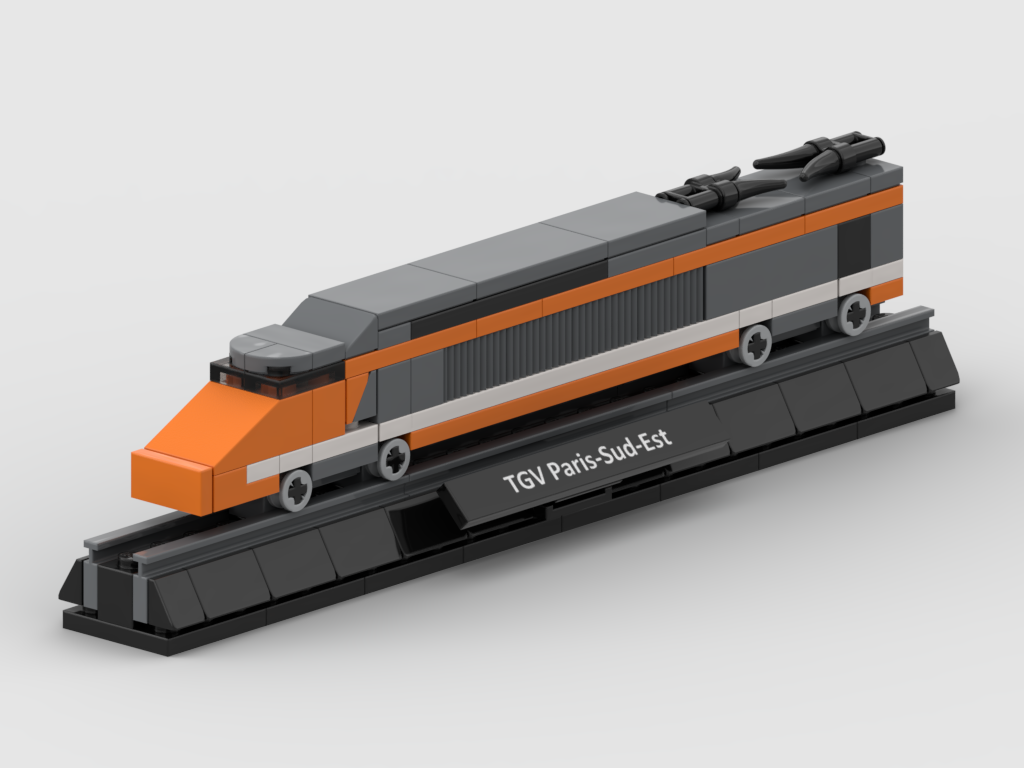 Micro TGV PSE (Paris Sud-Est) – Bausatz aus LEGO®-Steinen