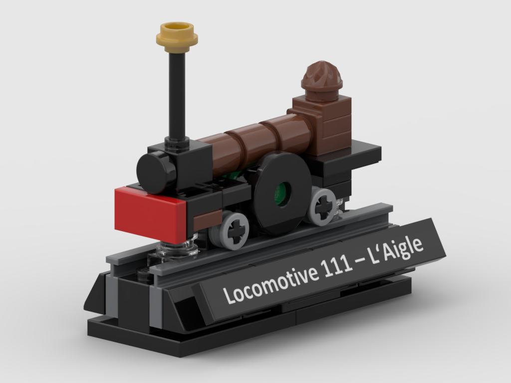 Micro L'Aigle – kit from LEGO® bricks