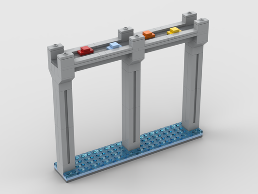 Balkenbrücke – Bausatz aus LEGO®-Steinen