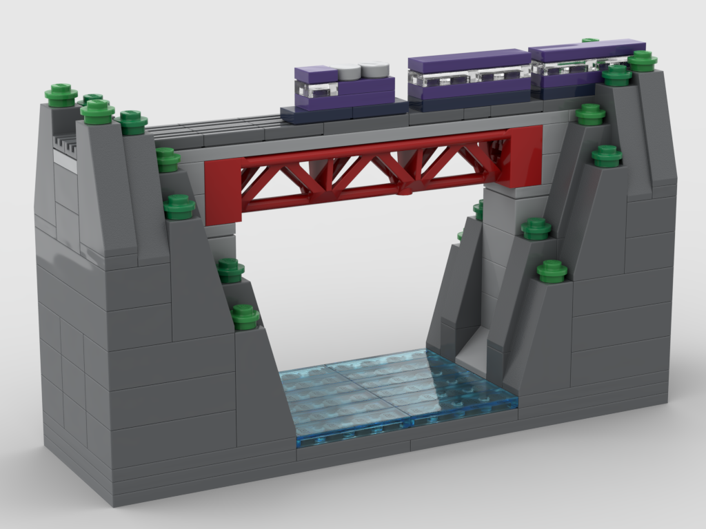 Fachwerkbrücke – Bausatz aus LEGO®-Steinen