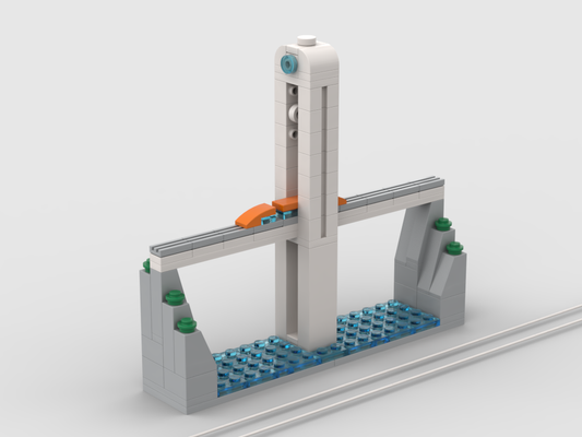 Schrägseilbrücke – Bausatz aus LEGO®-Steinen