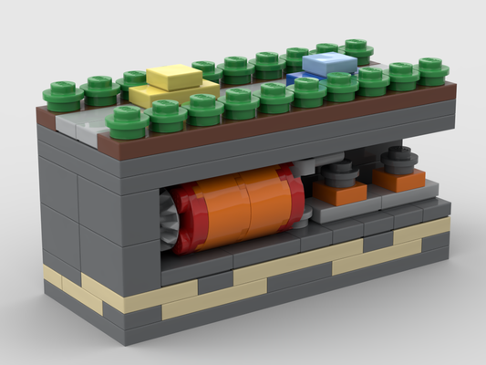 Tunnelbohrmaschine – Bausatz aus LEGO®-Steinen