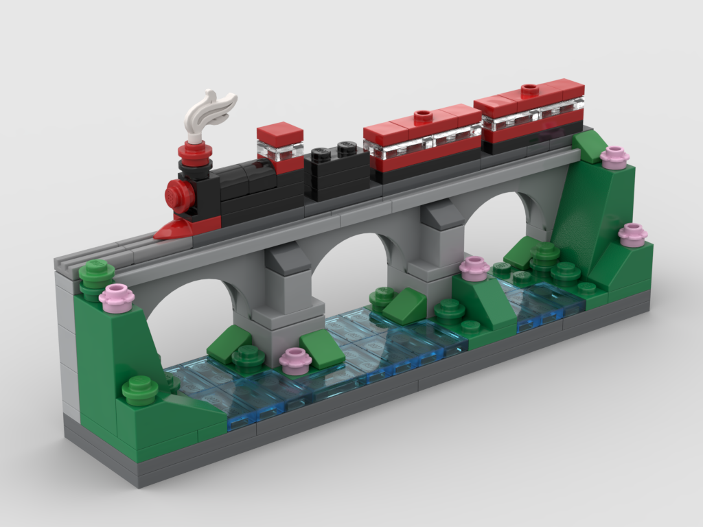 Dampfzug – Bausatz aus LEGO®-Steinen