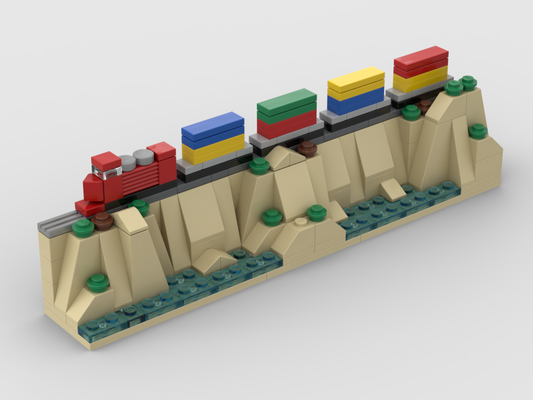 Dieselelektrischer Zug – Bausatz aus LEGO®-Steinen