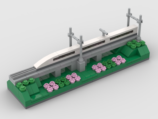 Shinkansen-Zug – Bausatz aus LEGO®-Steinen