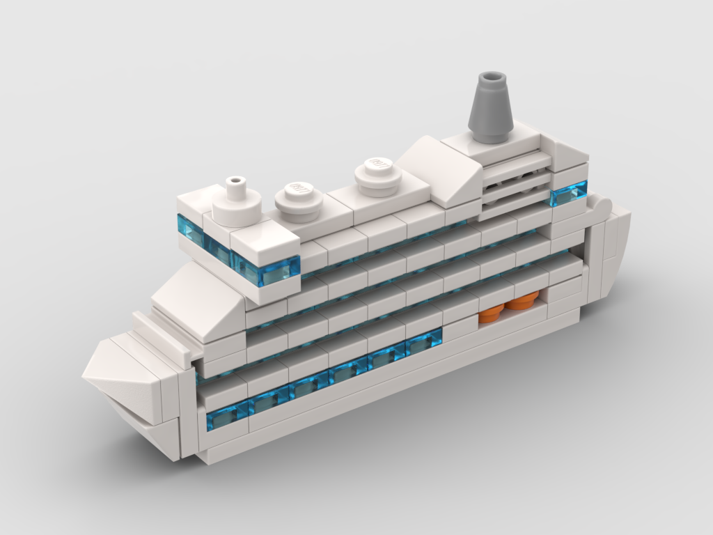 Kreuzfahrtschiff – Bausatz aus LEGO®-Steinen