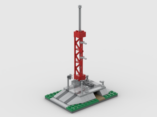 Raketen-Abschussrampe – Bausatz aus LEGO®-Steinen