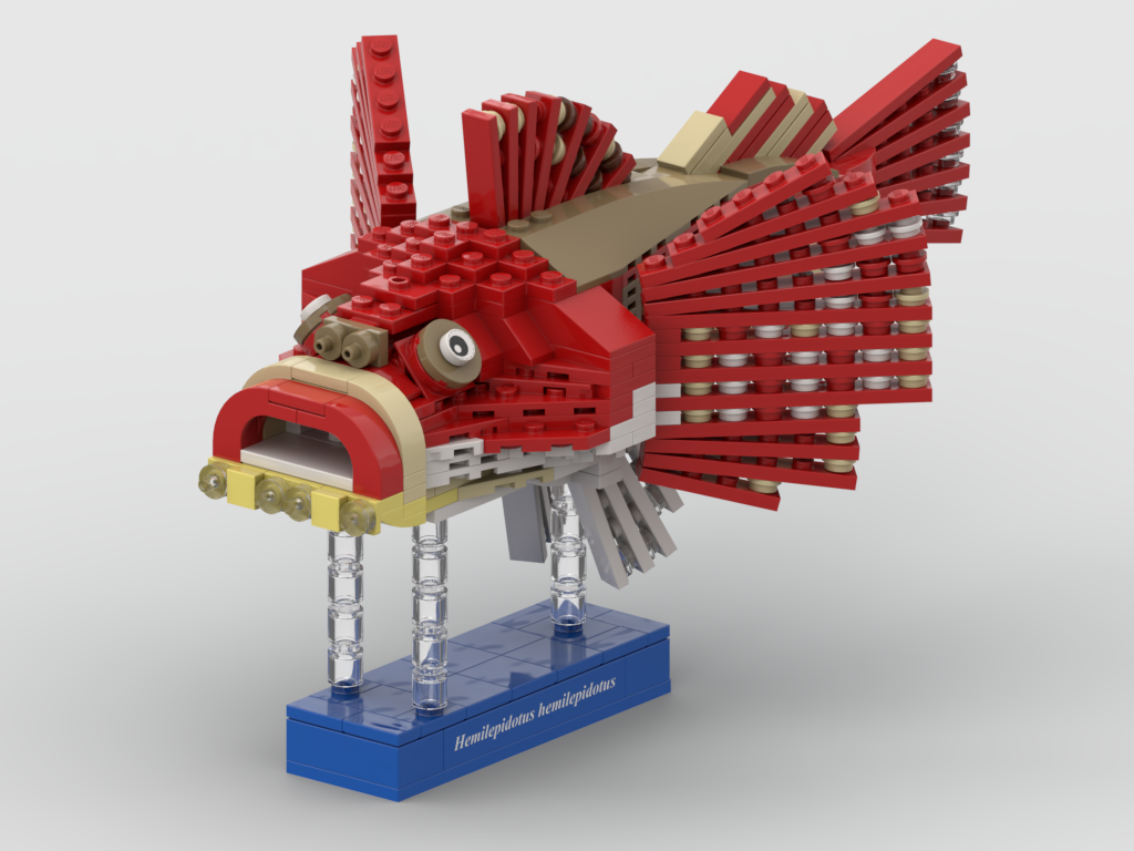 Roter Seeskorpion – Bausatz aus LEGO®-Steinen