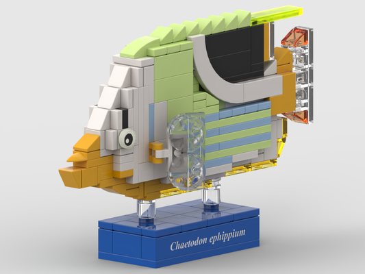 Saddle butterflyfish – kit from LEGO® bricks