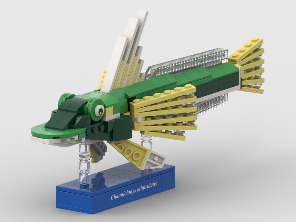 Grüner Eisfisch – Bausatz aus LEGO®-Steinen