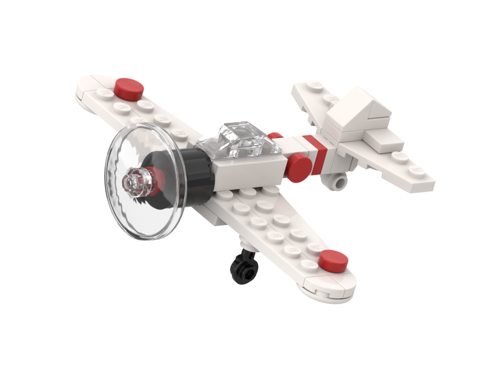 Micro Mitsubishi A6M Zero – Bausatz aus LEGO®-Steinen