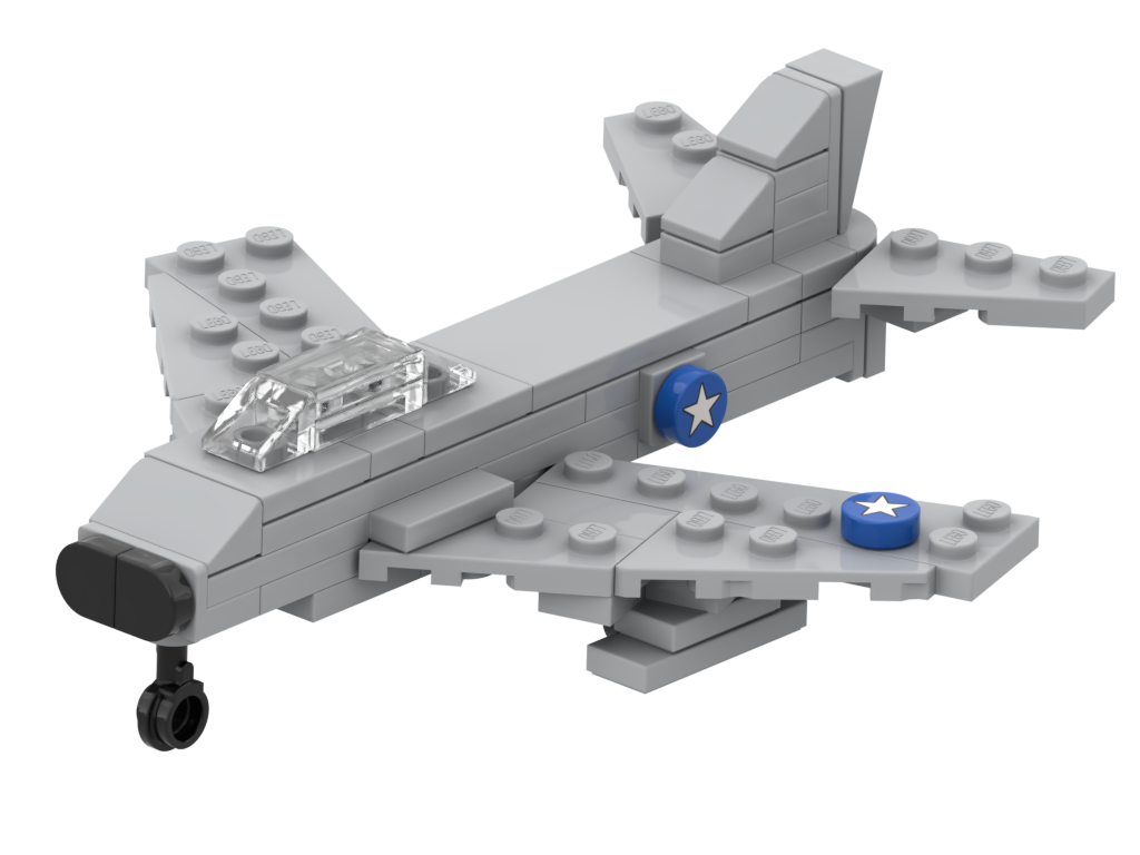 Micro North American FJ-2 Fury – Bausatz aus LEGO®-Steinen