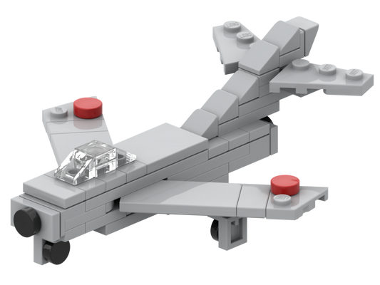 Micro Mikojan-Gurewitsch MiG-17 – Bausatz aus LEGO®-Steinen