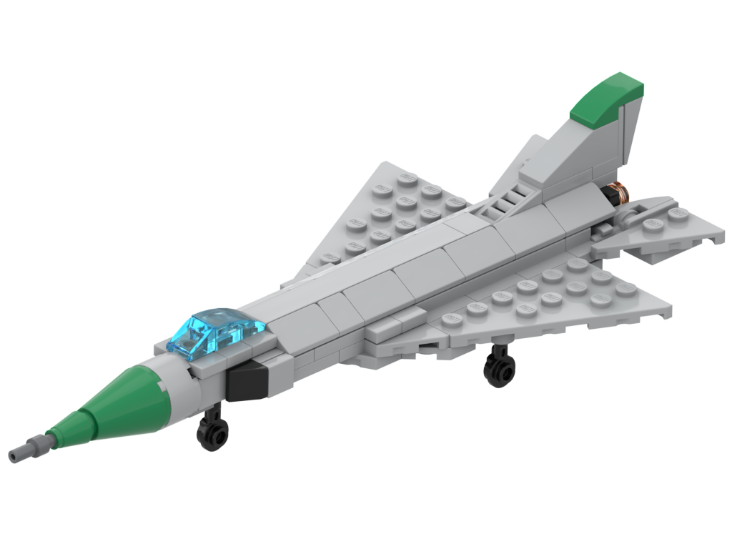 Micro Suchoi Su-15 – Bausatz aus LEGO®-Steinen