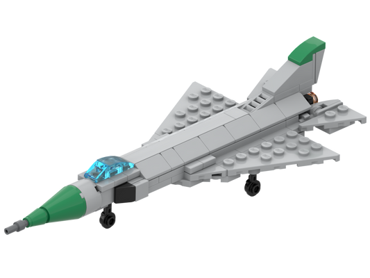 Micro Suchoi Su-15 – Bausatz aus LEGO®-Steinen