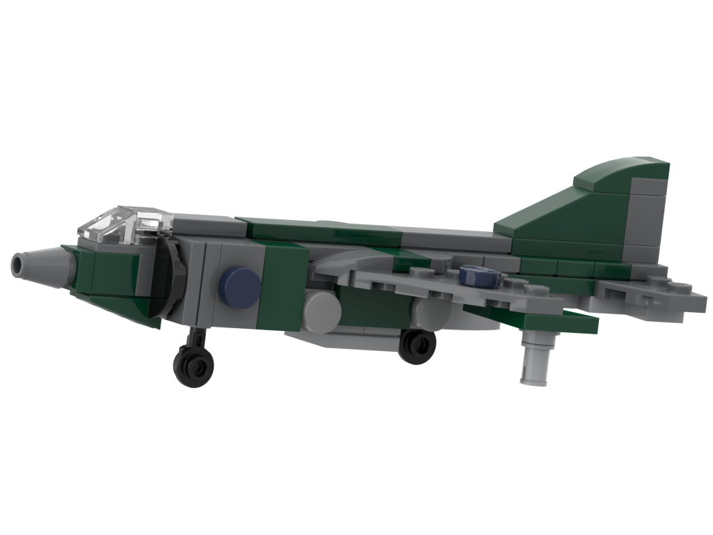 Micro British Aerospace Sea Harrier – kit from LEGO® bricks