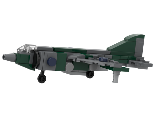 Micro British Aerospace Sea Harrier – Bausatz aus LEGO®-Steinen