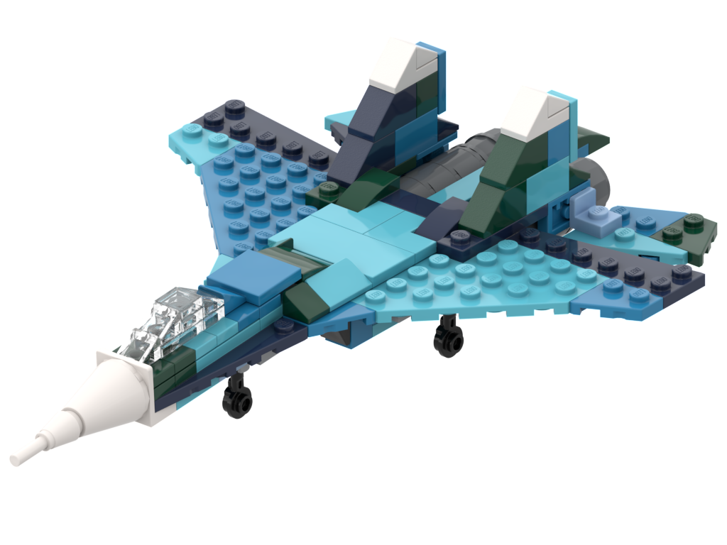 Micro Sukhoi Su-27 – kit from LEGO® bricks