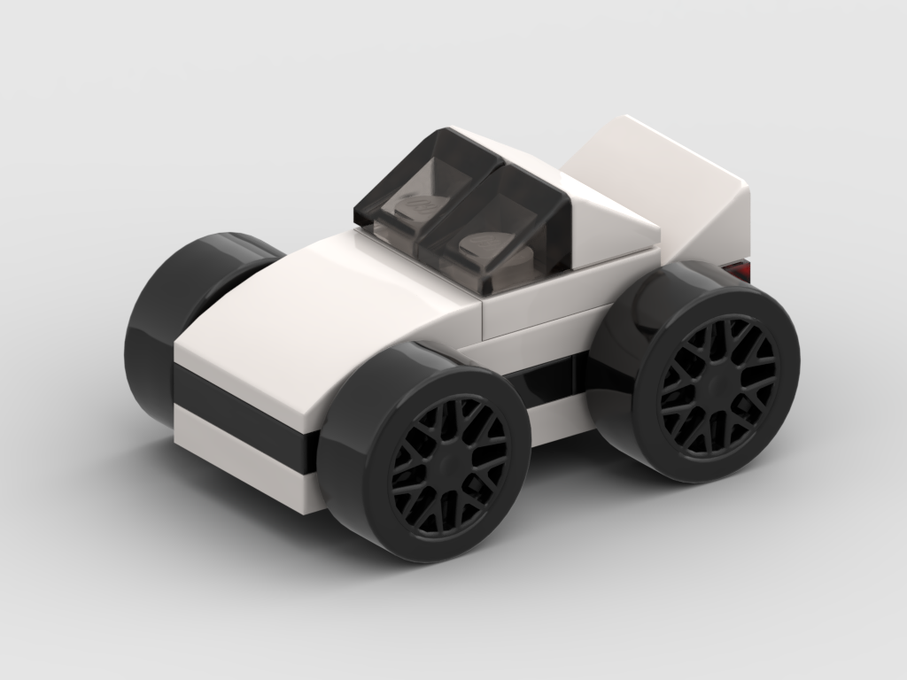 Micro sports car – kit from LEGO® bricks