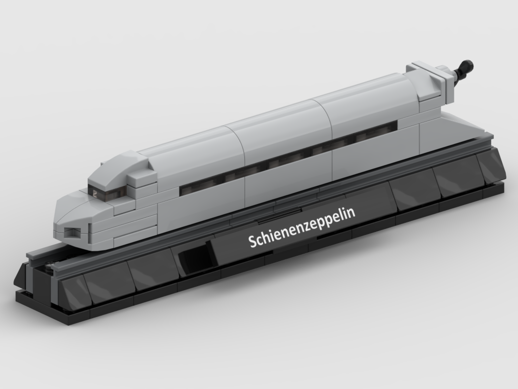 Micro rail zeppelin – kit from LEGO® bricks – The Brick Translator