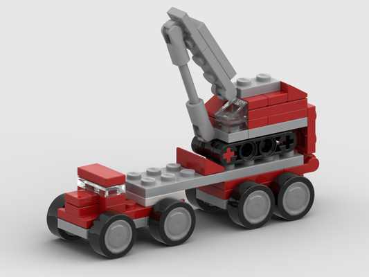 Micro truck with crane – kit from LEGO® bricks