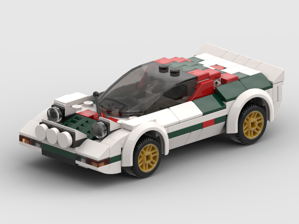 Lancia Stratos – Bausatz aus LEGO®-Steinen