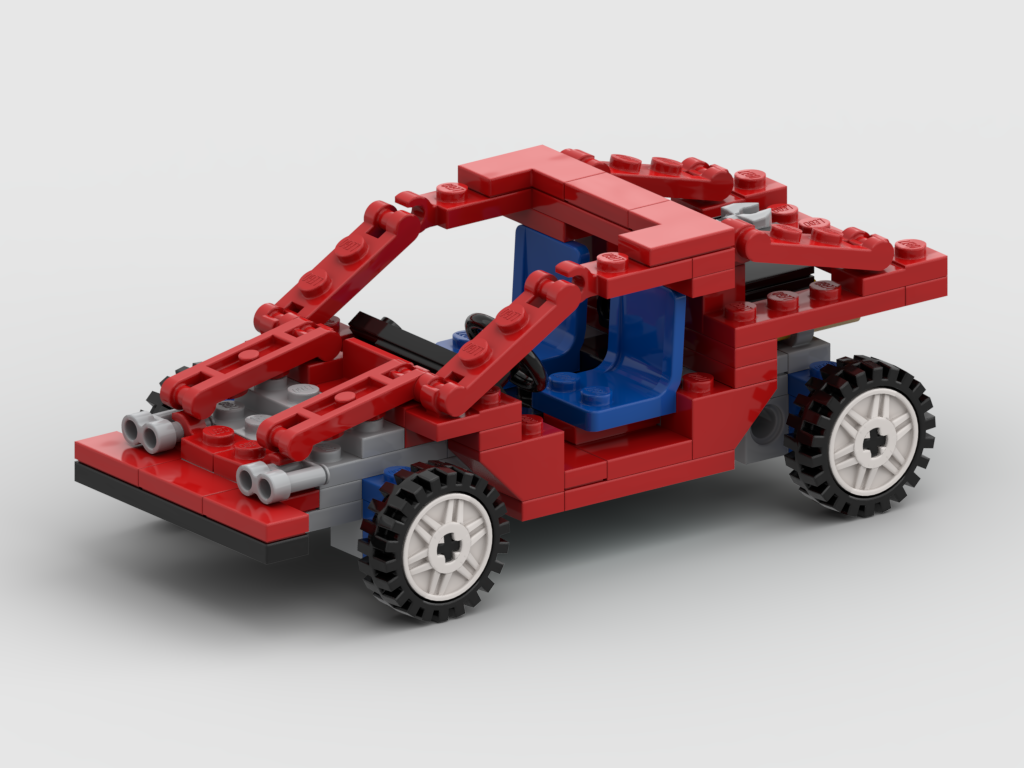 Mini Test Car 1988 – Bausatz aus LEGO®-Steinen