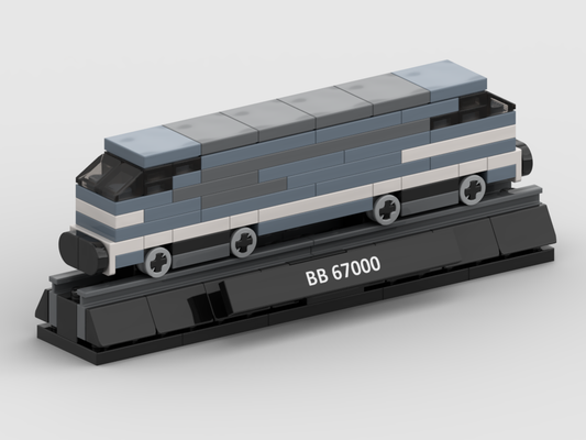 Micro Diesellok BB 67000 – Bausatz aus LEGO®-Steinen