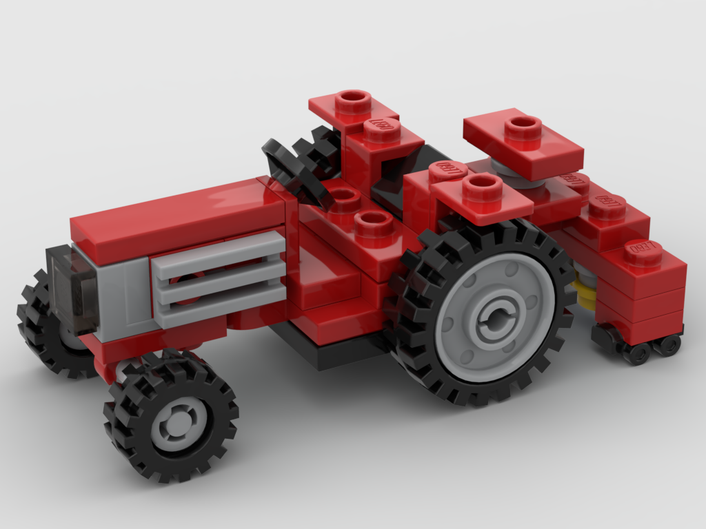 Mini Technic tractor 1977 – kit from LEGO® bricks