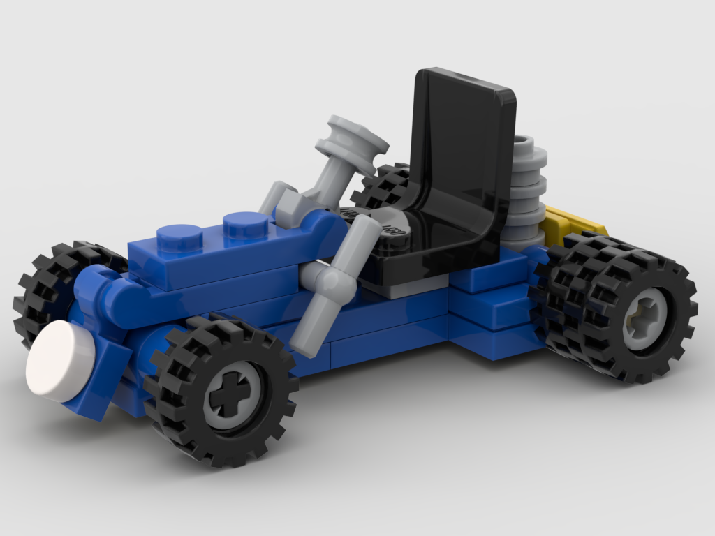 Mini Technic go-kart 1978 – kit from LEGO® bricks