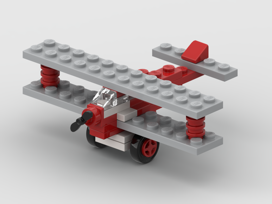 Micro biplane – kit from LEGO® bricks